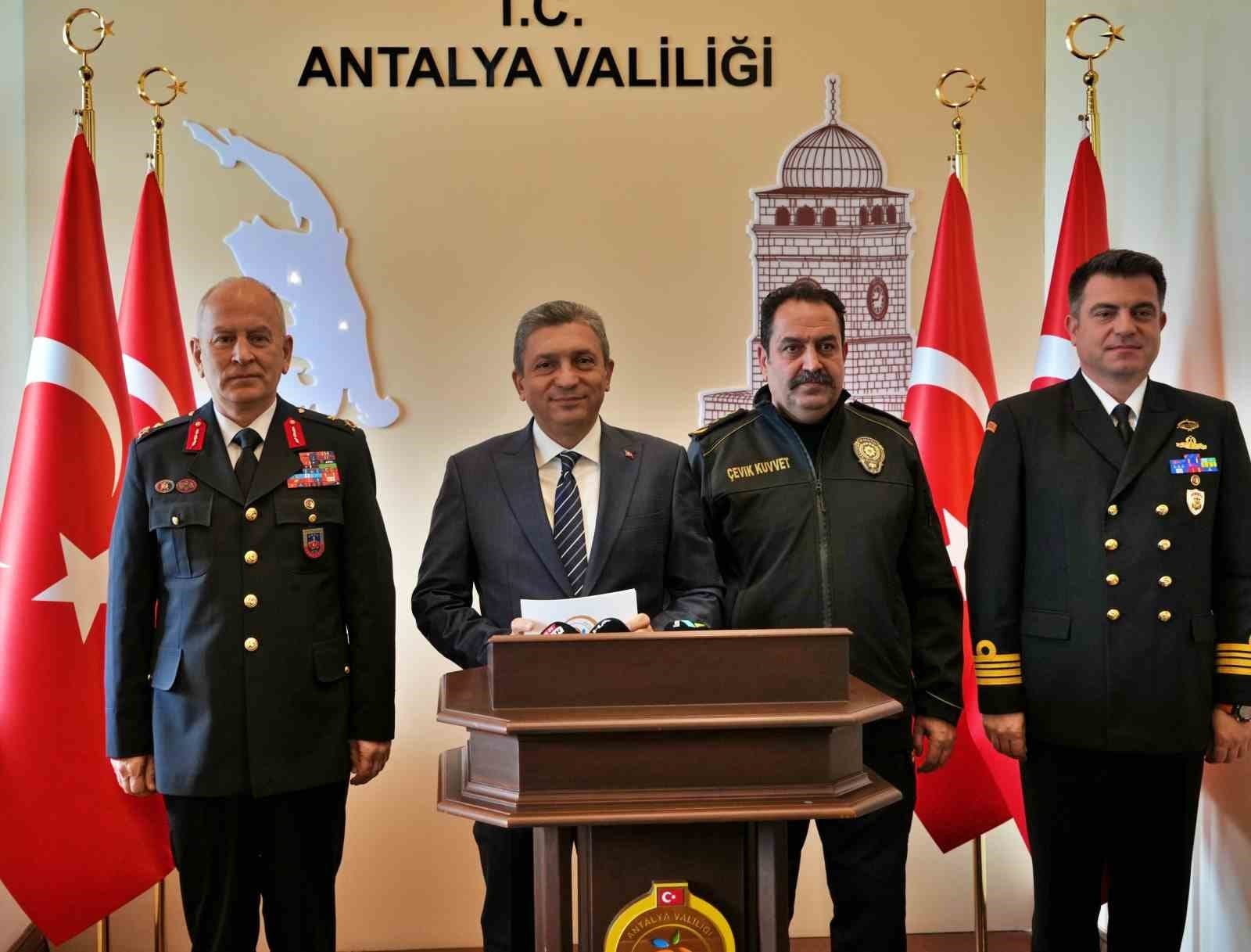 Antalya’da asayiş olaylarının aydınlatılma oranı yüzde 93,9