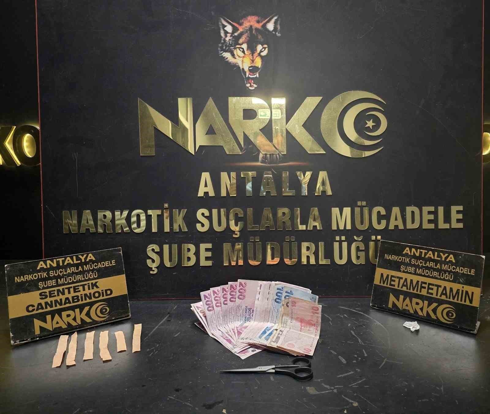 Antalya’da eş zamanlı narkotik operasyonu