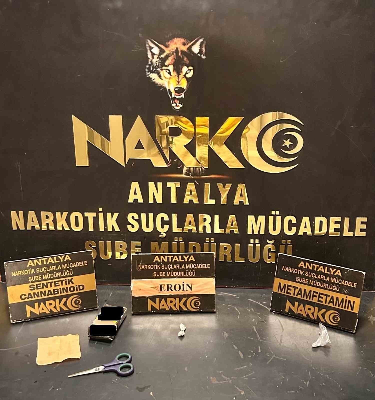 Antalya’da eş zamanlı narkotik operasyonu