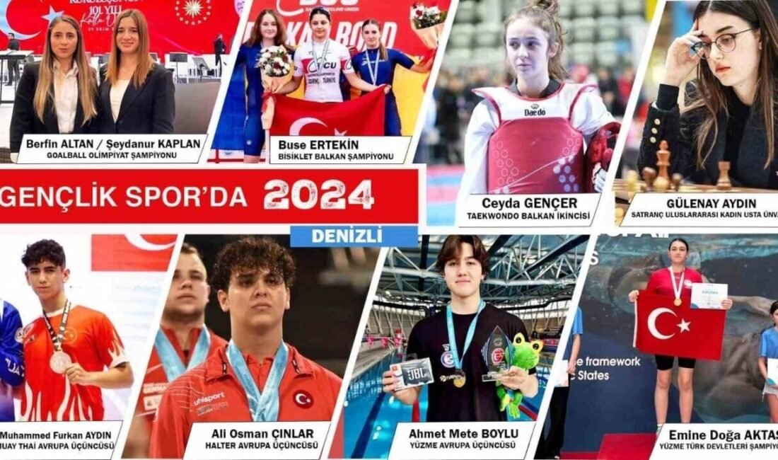 Denizlili sporcular 2024 yılında farkını ortaya koydu