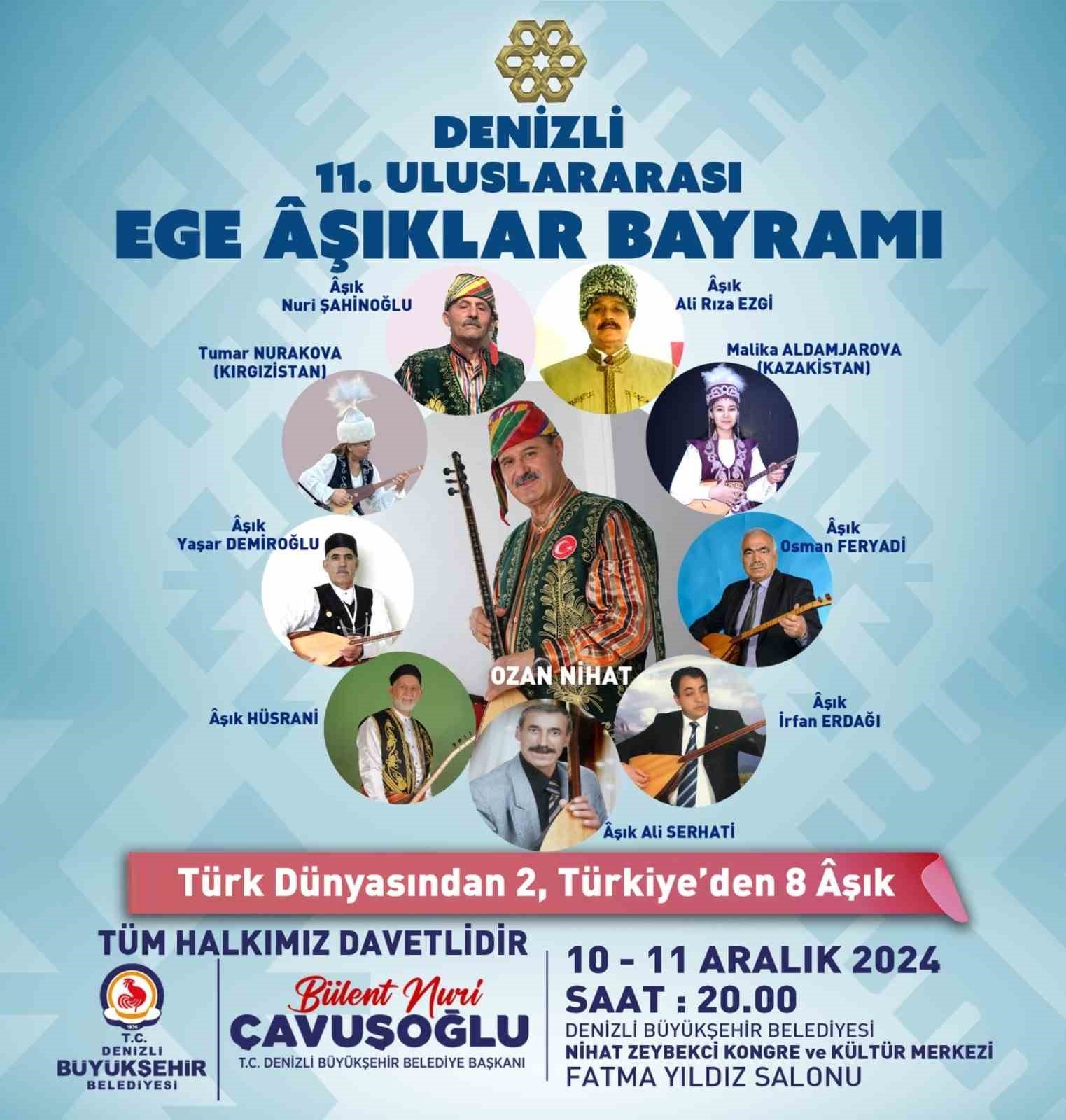 Denizli Büyükşehir Belediyesinin bu yıl 11’incisini düzenleyeceği Denizli Milletlerarası Ege