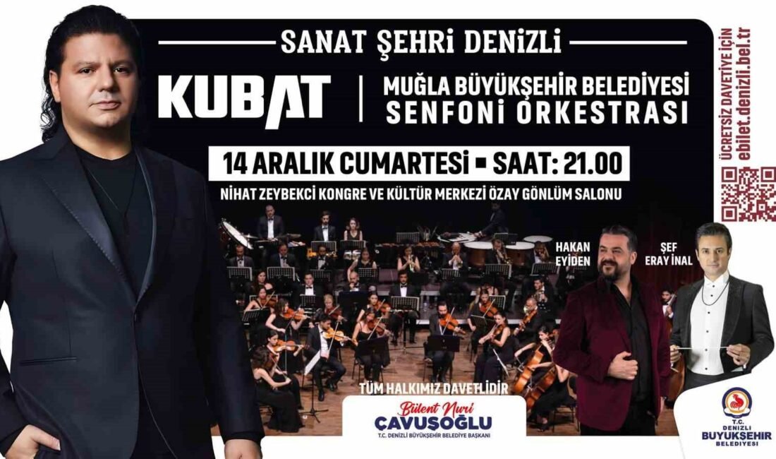 Denizli Büyükşehir Belediyesi’nin mesken sahipliğinde 14 Aralık Cumartesi günü ünlü