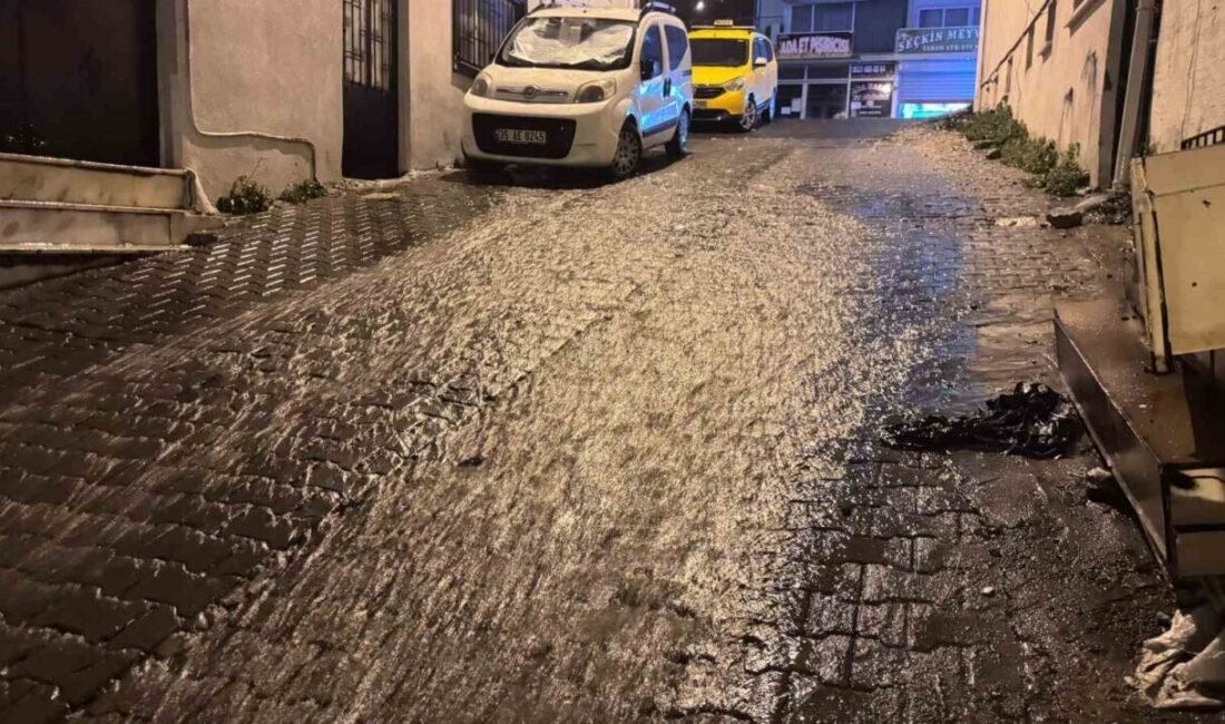 Meteorolojinin sağanak yağış uyarısının ardından Aydın ve ilçelerinde sağanak yağış