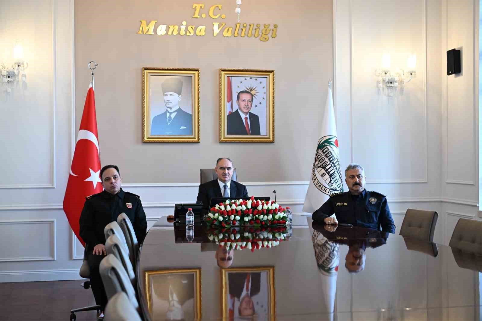 Manisa Valisi Vahdettin Özkan, Manisa’da kasım ayı içerisinde asayiş ve