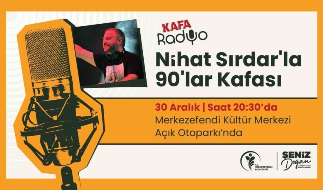 Ünlü radyocu Nihat Sırdar “90’lar Kafası” programı ile 30 Aralık