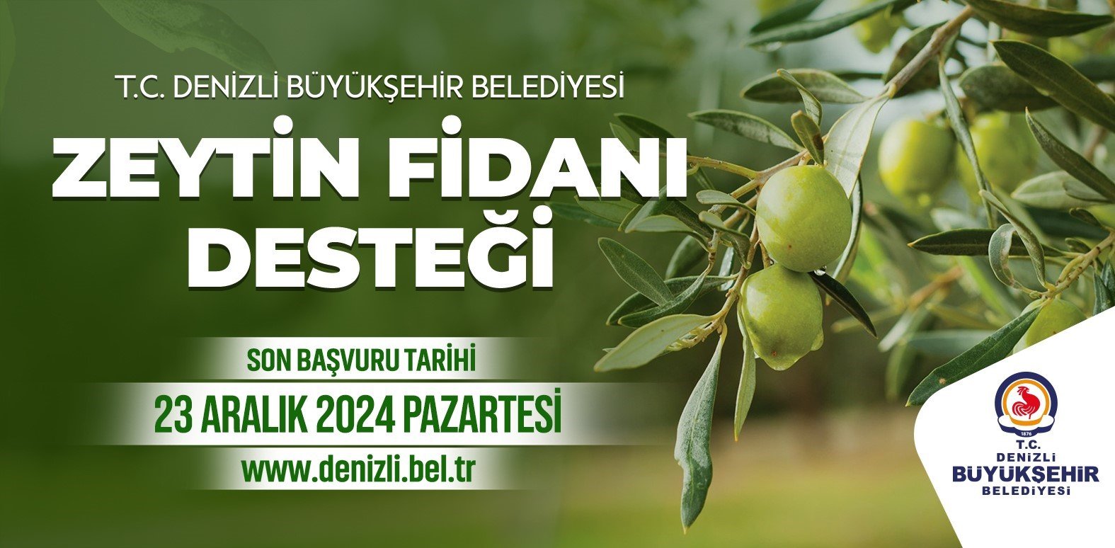 Denizli Büyükşehir Belediyesinin kent genelinde çiftçilere 50 bin adet sertifikalı