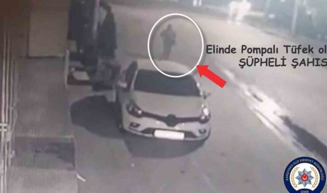 İzmir’in Karşıyaka ilçesinde elindeki pompalı tüfekle rastgele ateş açan saldırgan,