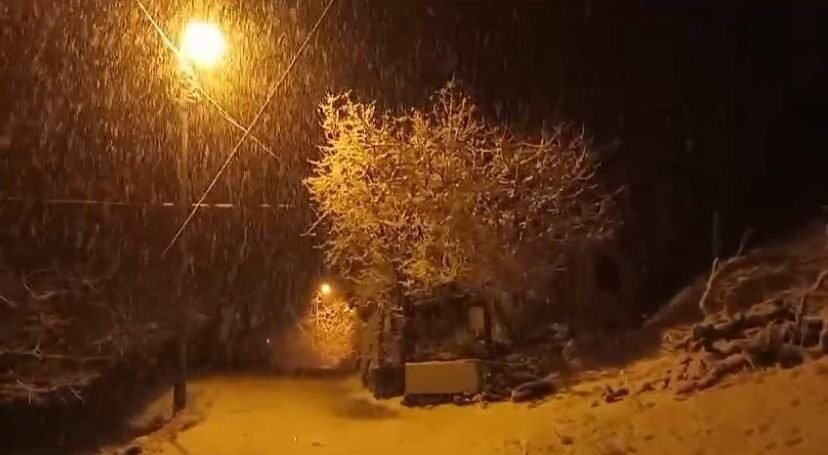 Denizli’nin yüksek kesimlerinde kar yağışı başladı