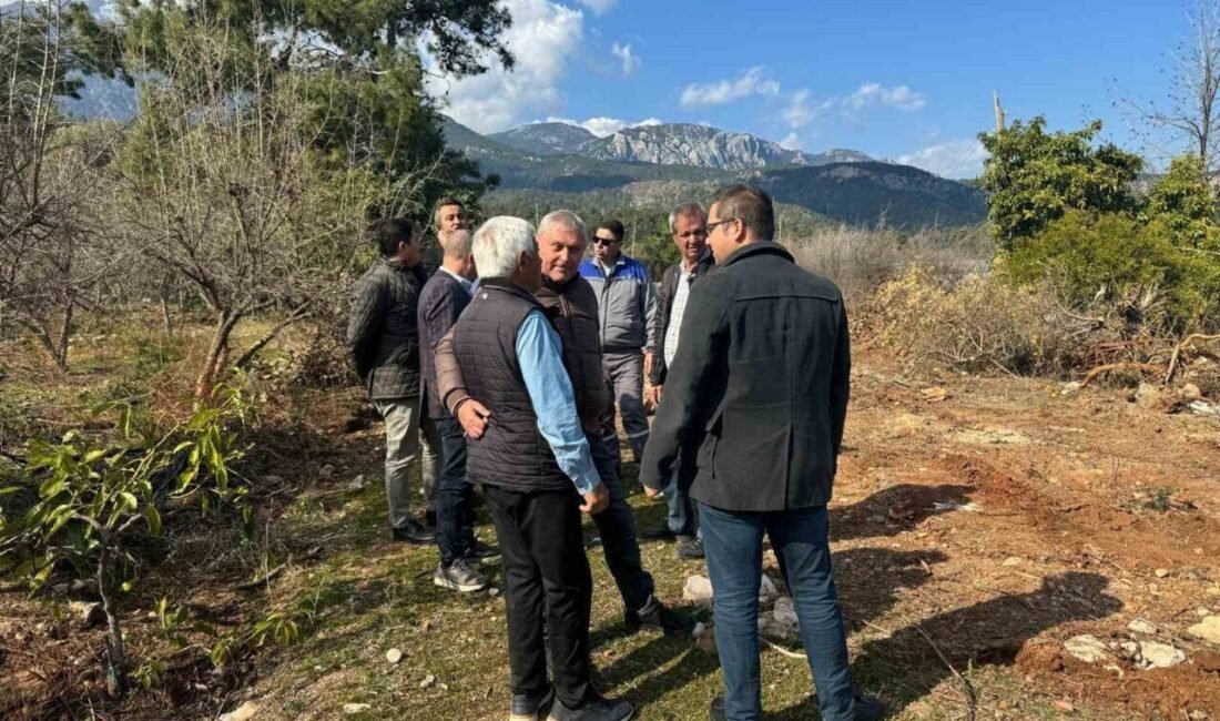 Kemer Belediyesi Fen İşleri Müdürlüğü ekipleri, Tekirova Mahallesi’nde imar yollarını