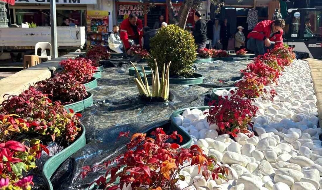 Söke Belediyesi, kentin estetik dokusunu güçlendirmek amacıyla peyzaj düzenlemelerine hız