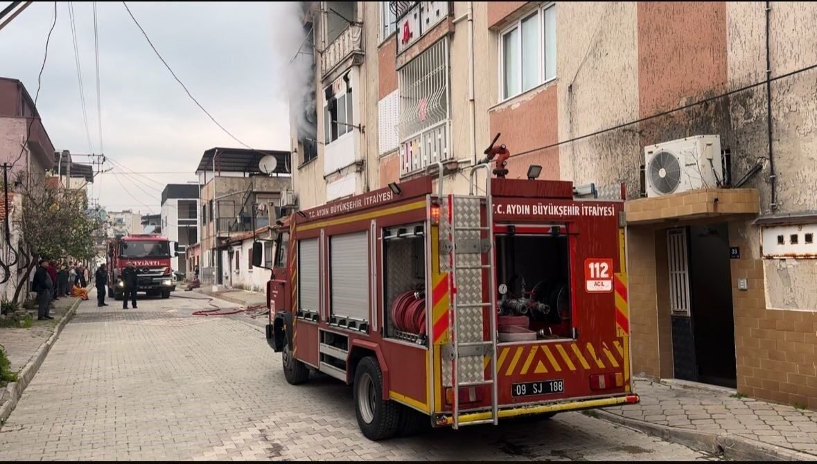 Söke’de yangın paniği