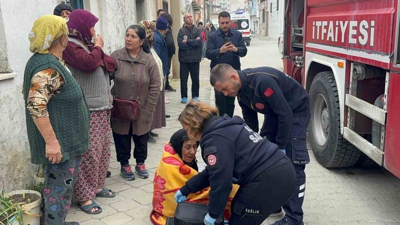 Söke’de yangın paniği