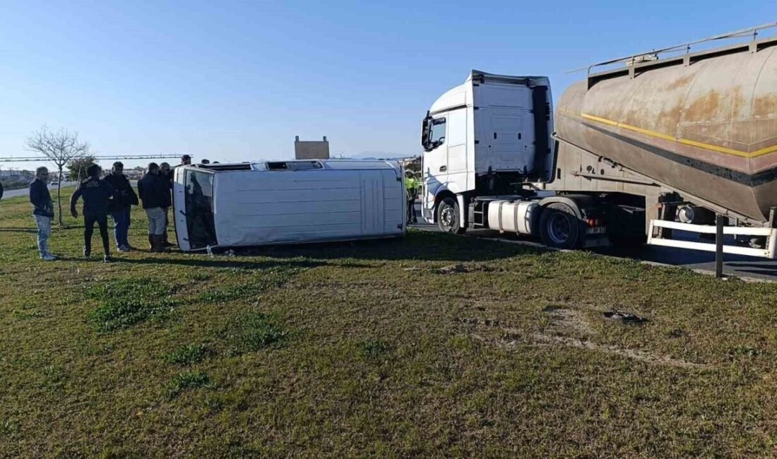 Antalya’nın Manavgat ilçesinde beton mikserinin aynı istikamette seyir halindeki kapalı