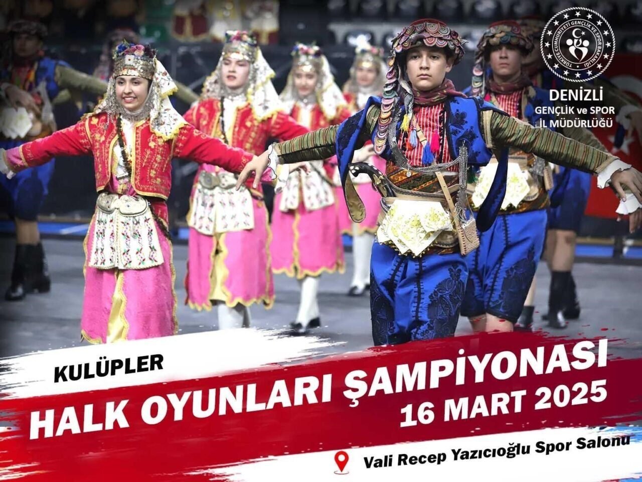 Denizli’de Halk Oyunları İl Şampiyonası başlıyor