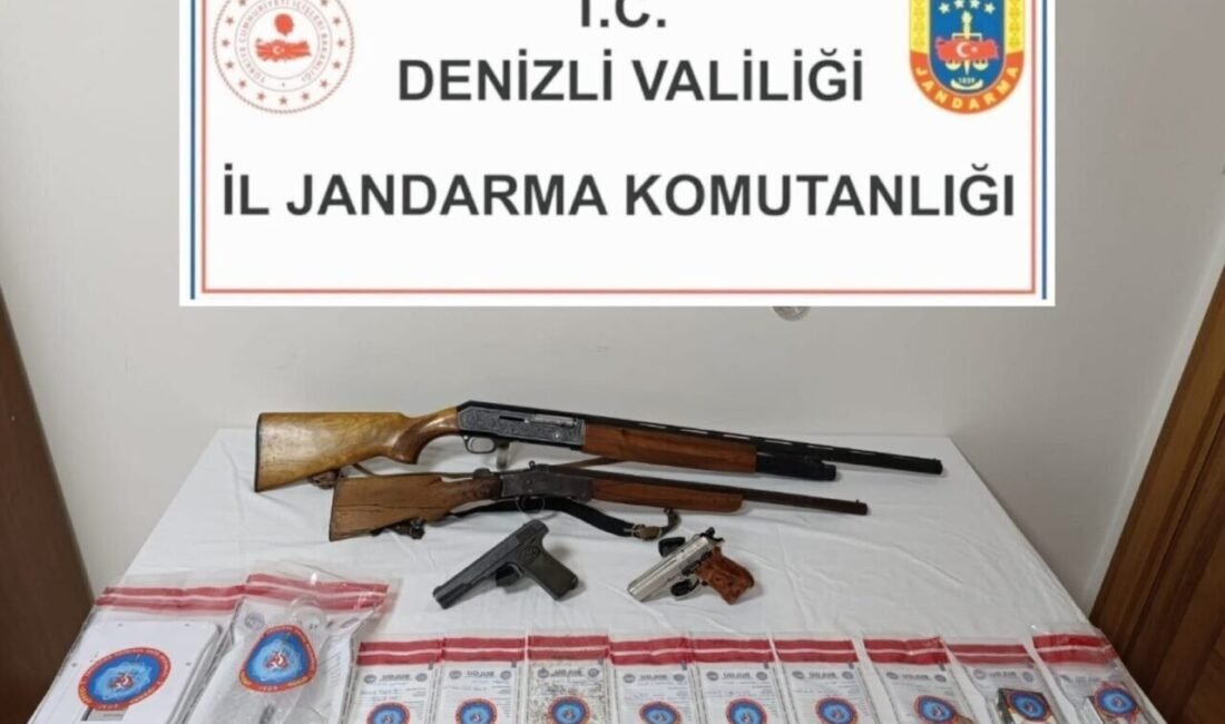 Denizli’de Denizli İl Jandarma Komutanlığı tarafından uyuşturucu ile mücadeleye yönelik