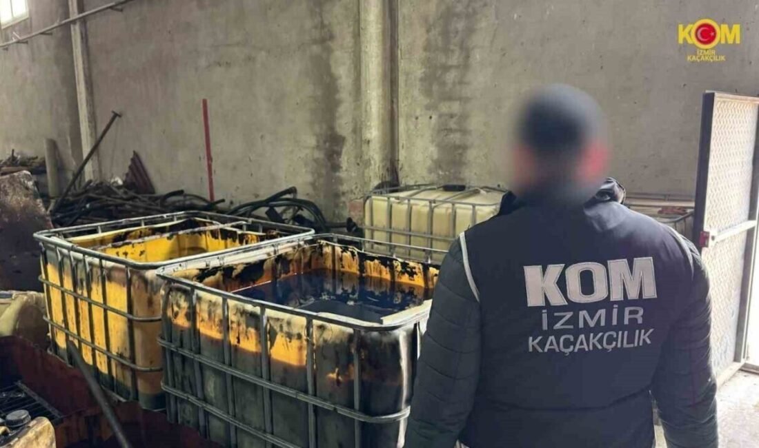 İzmir Emniyet Müdürlüğü Kaçakçılık Suçlarıyla Mücadele Şube Müdürlüğünün (KOM) akaryakıt
