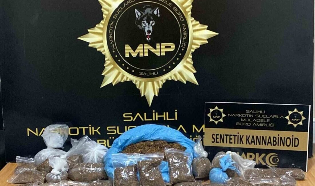 Manisa’nın Salihli ilçesinde zehir tacirlerine yönelik düzenlenen operasyon toplam 1