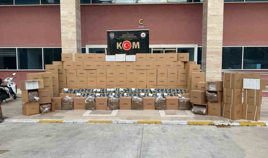 Manisa’da 1 milyon 390 bin adet boş makaron ile 218