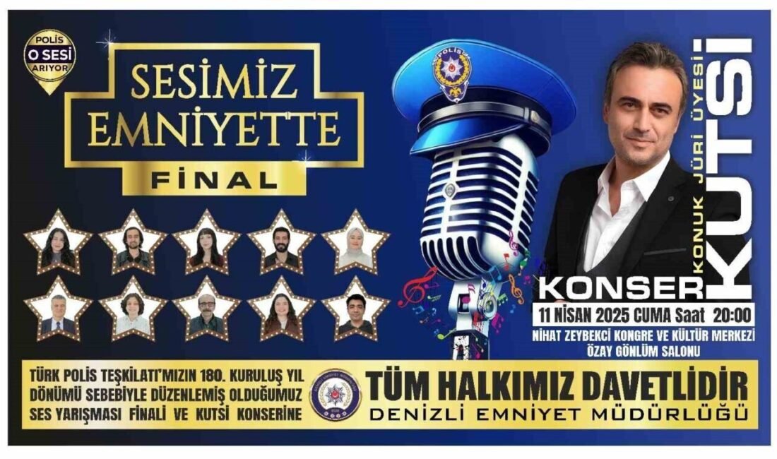Denizli Emniyet Müdürlüğünün Türk Polis Teşkilatının 180. kuruluş yıldönümü dolayısıyla