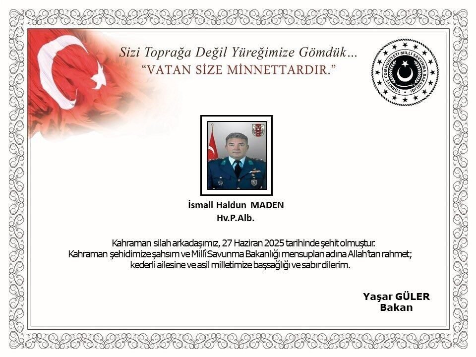 Ağustosta dönecekti, şehit albayın acı haberi İzmir’deki baba ocağına ulaştı