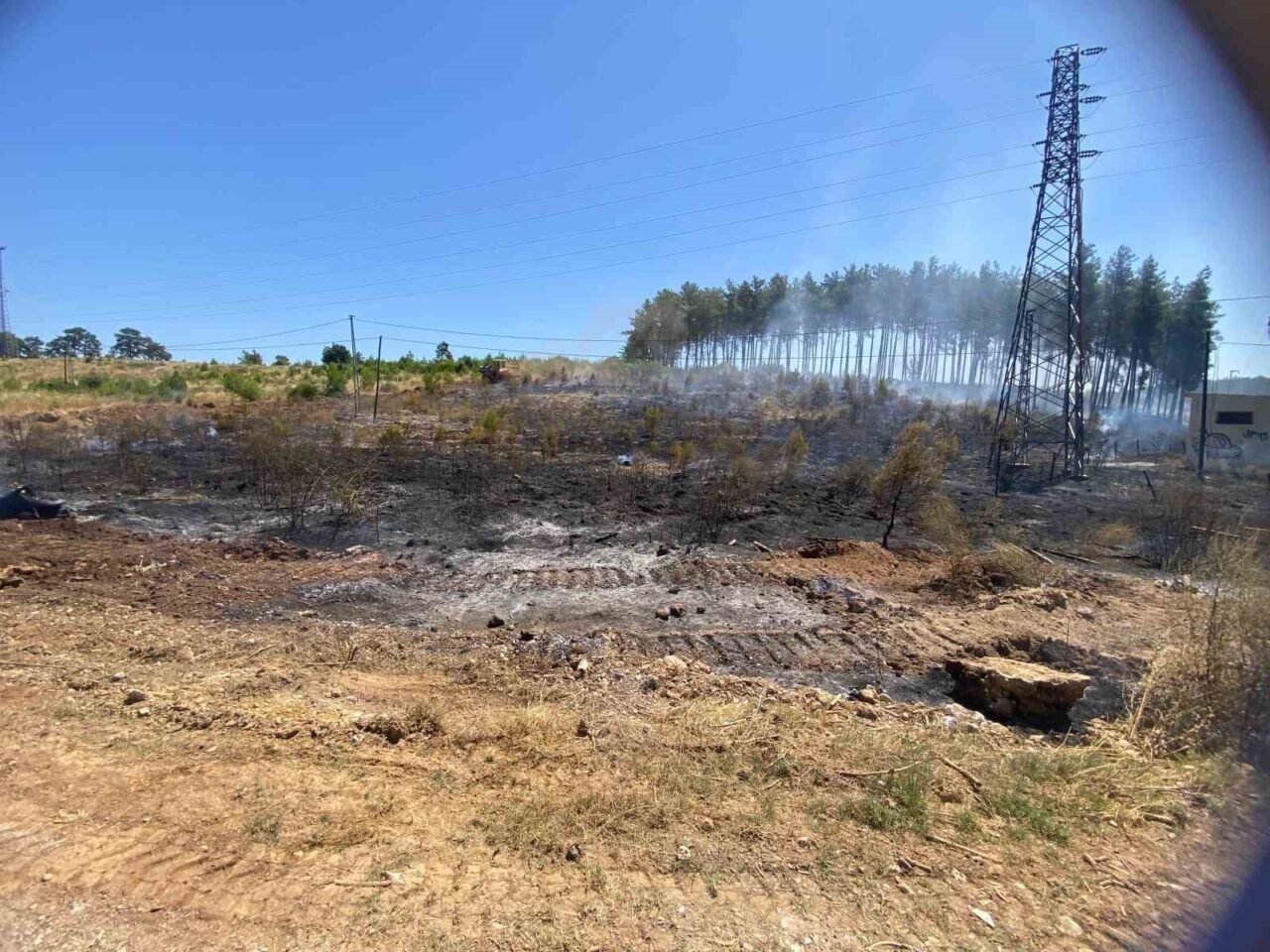 Antalya Aksu’da orman yangını kontrol altına alındı