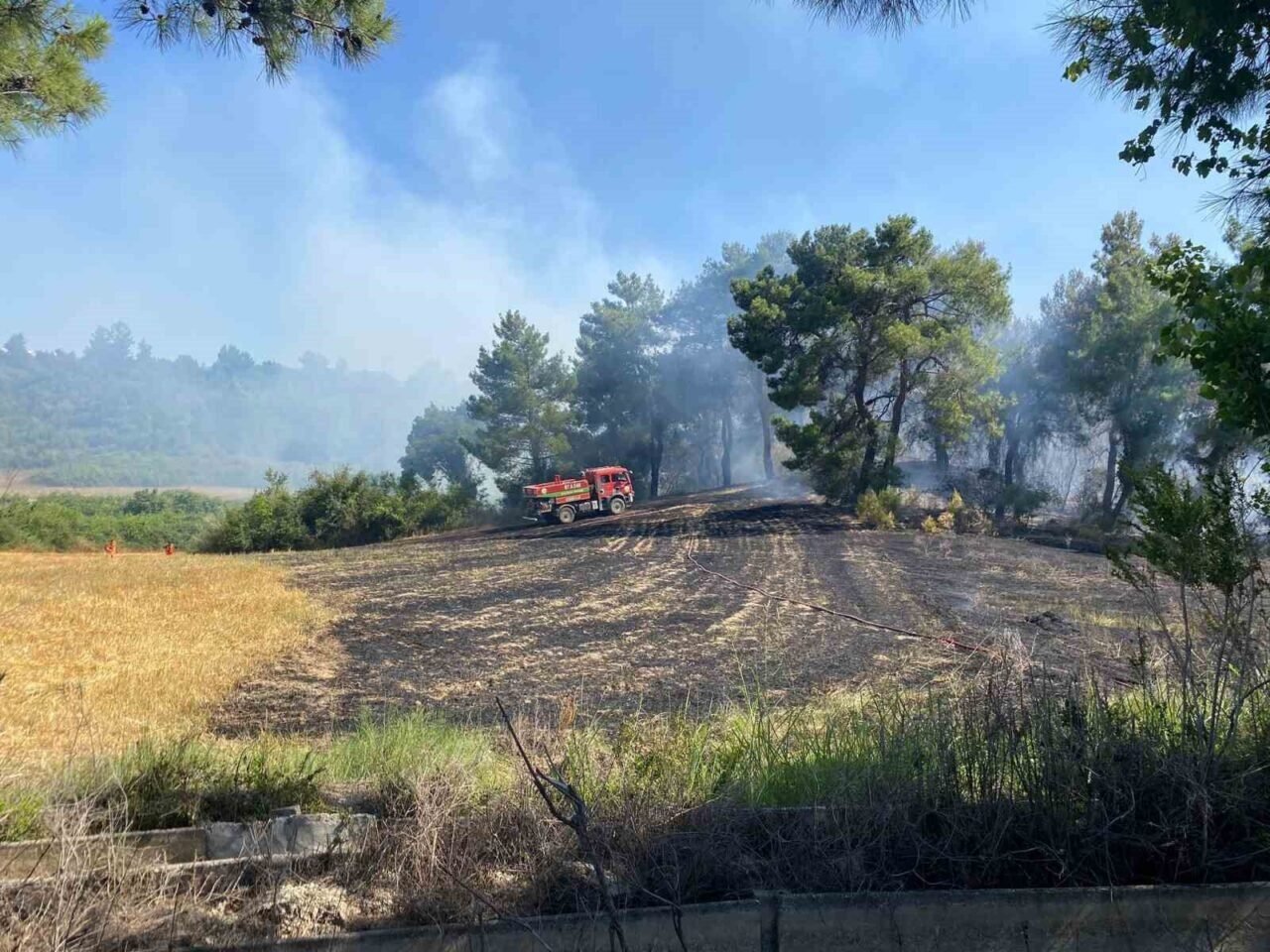 Antalya’da ormanlık alanda çıkan yangın 2 saatte kontrol altına alındı