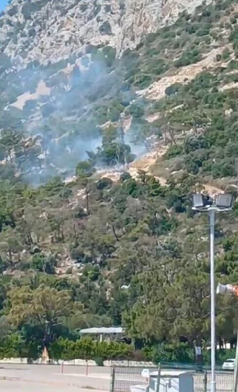 Antalya’da ormanlık alanda yangın