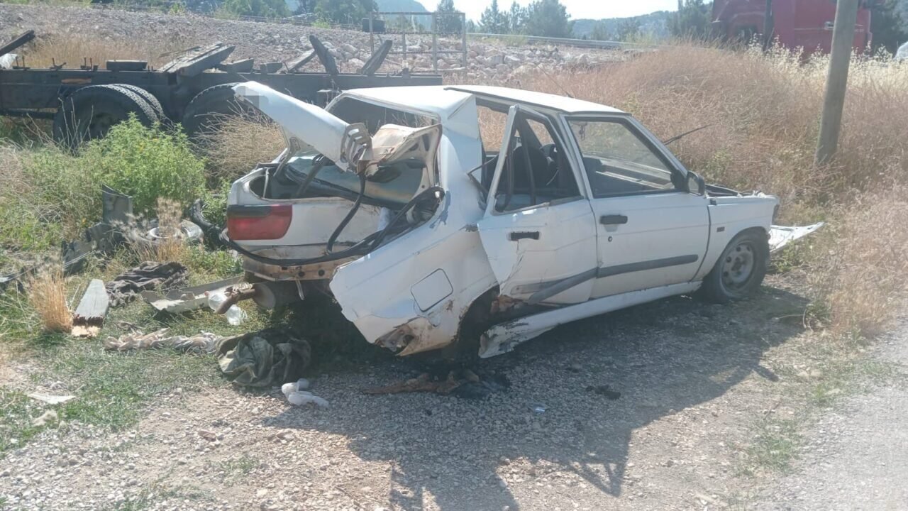 Antalya’da trafik kazası: 1 yaralı