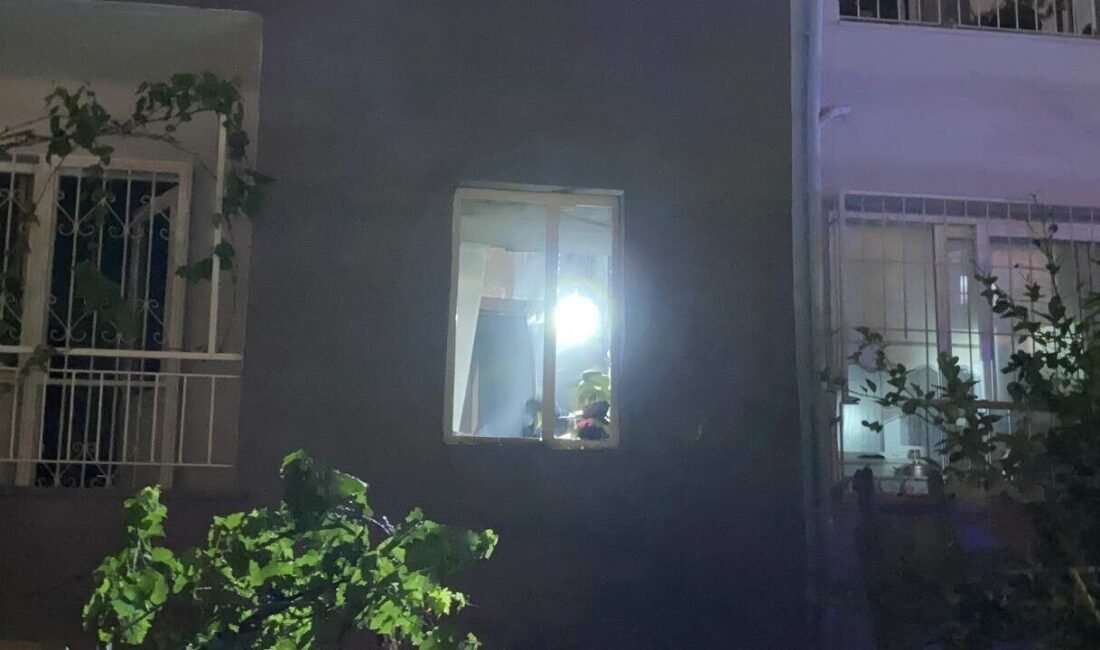 Aydın’ın Efeler ilçesinde 3 katlı apartmanın zemin çıkan yangında apartmanı
