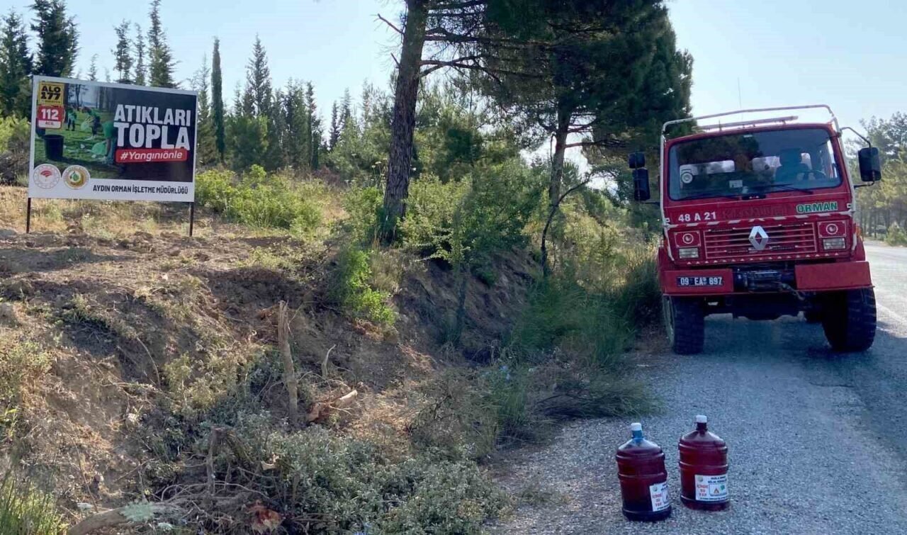 Aydın’da yangınlara ilk müdahale için damacana çözümü