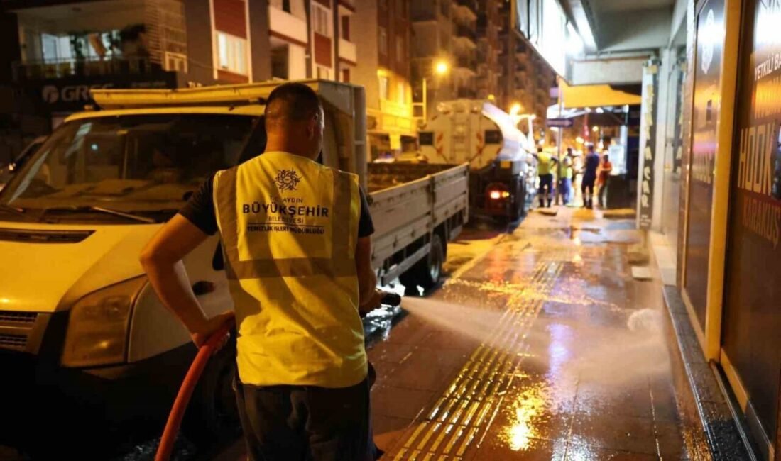 Aydın Büyükşehir Belediyesi, kent genelinde gece gündüz demeden hayata geçirdiği