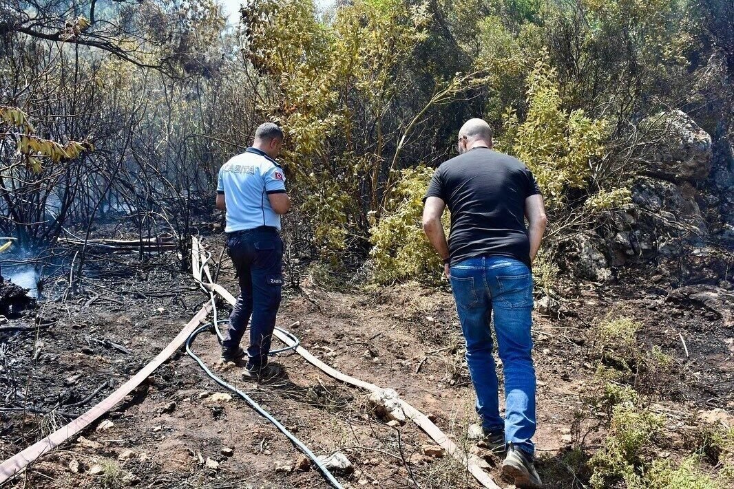 Başkan Zenirci orman yangını çalışmalarını yerinde takip etti