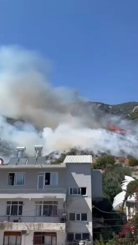 Finike’de orman yangını