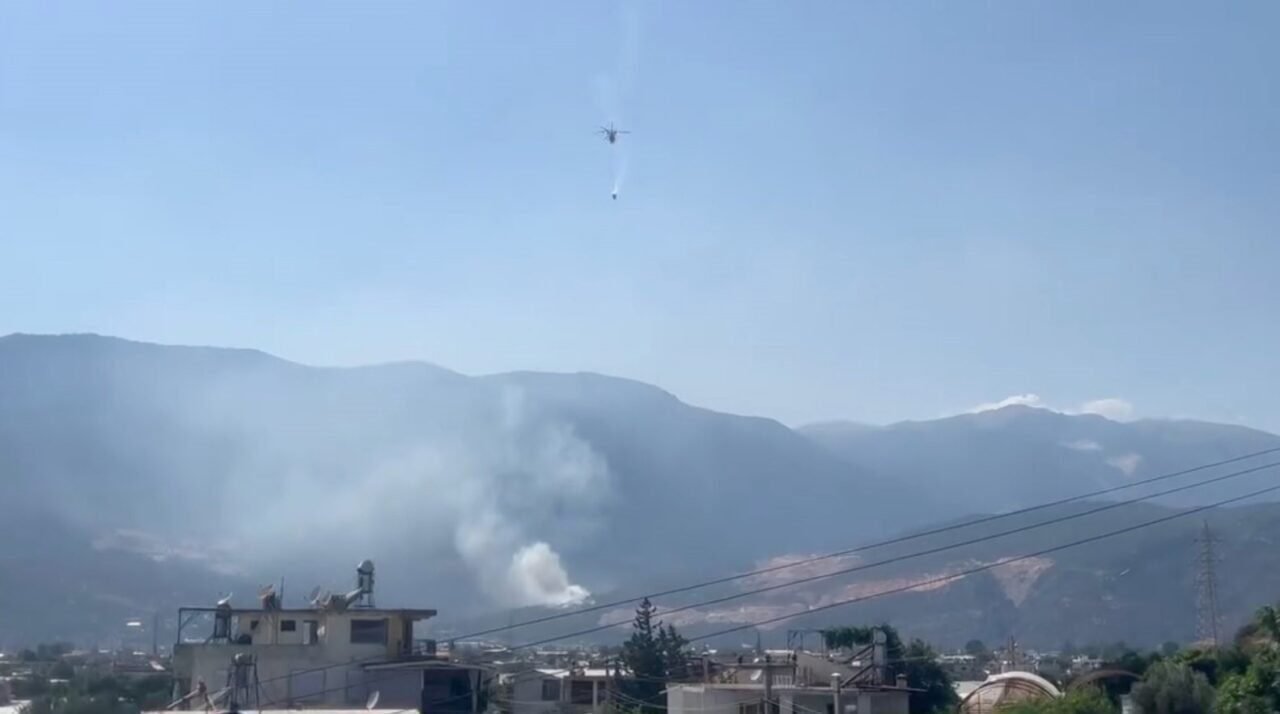 Finike’de orman yangını