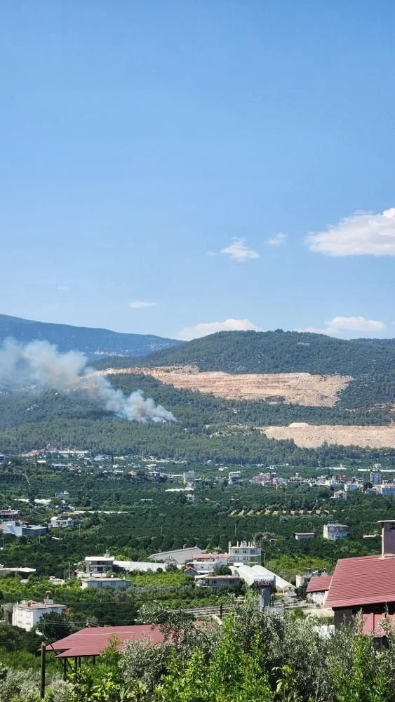 Finike’de orman yangını