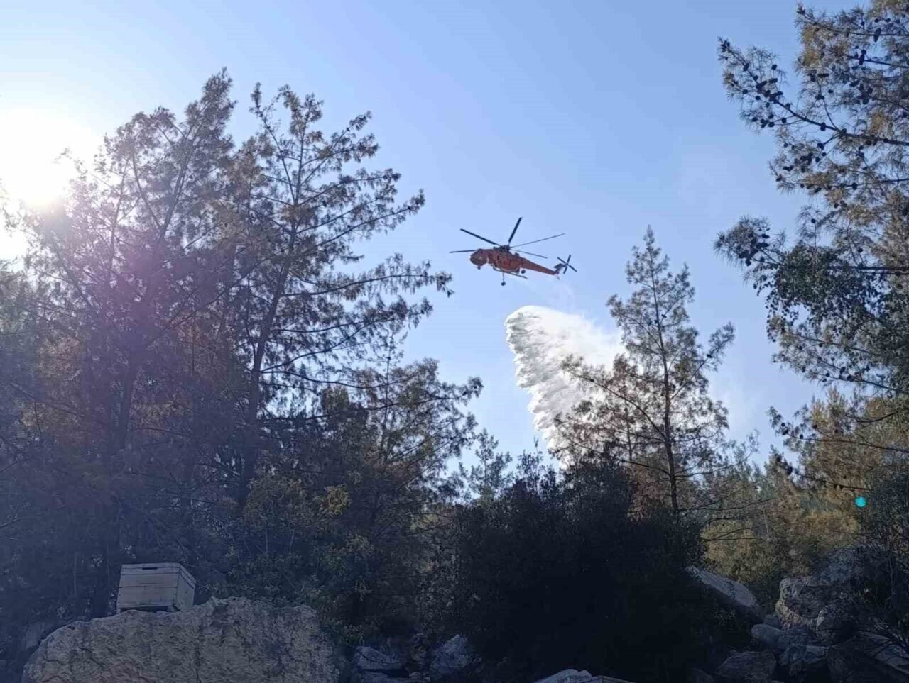 Finike’deki orman yangını kontrol altına alındı