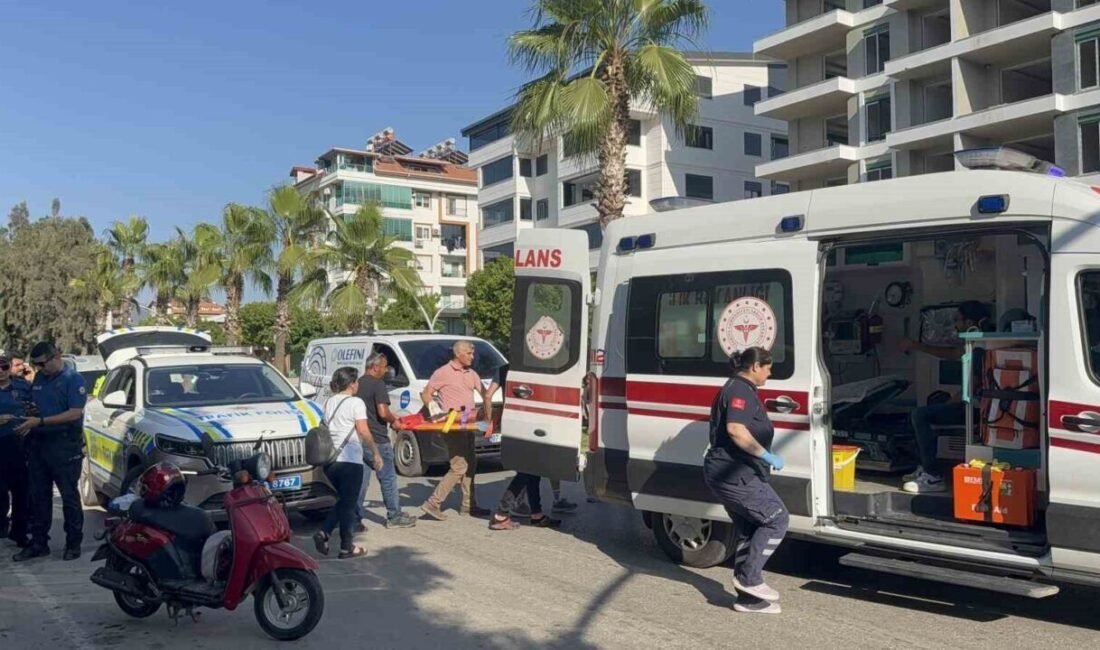 Antalya’nın Gazipaşa ilçesinde meydana gelen motosiklet kazasında, baba ve kızı