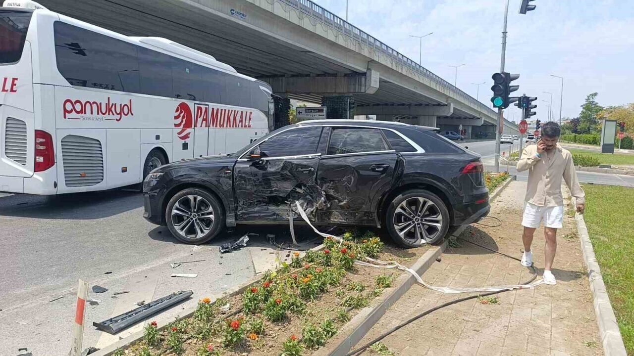 Hurdaya dönen lüks araçlardan burunları bile kanamadan çıktılar