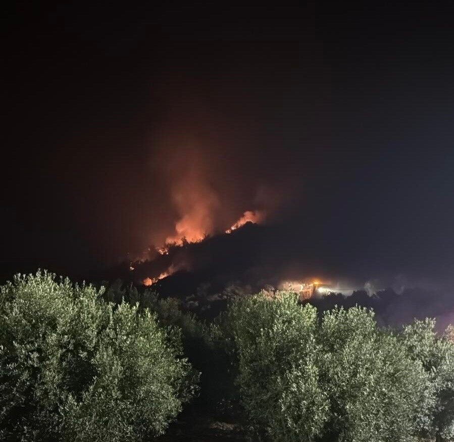İzmir’deki yangın yerleşim yerlerini tehdit etmeye devam ediyor İzmir’deki yangın yerleşim yerlerini tehdit etmeye devam ediyor
