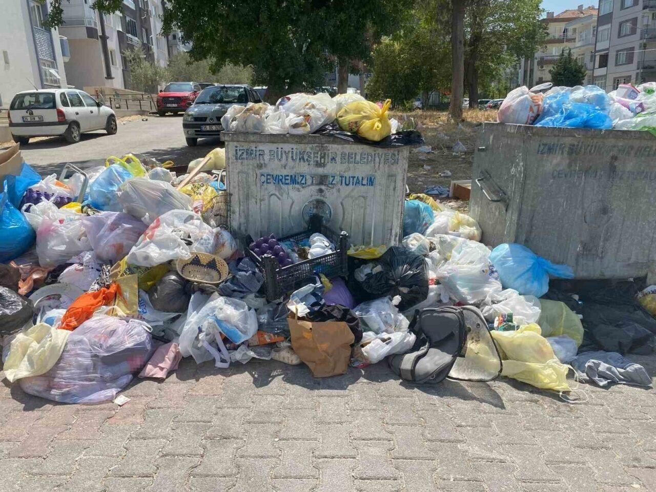 İzmir’in çöple dolu sokakları Hindistan’ı andırıyor