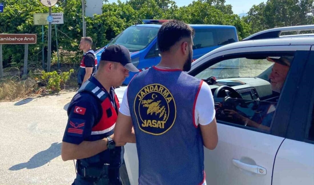 Aydın’ın Germencik ilçesinde jandarma ekiplerince yapılan kontrollerde kuralara uymayan 4