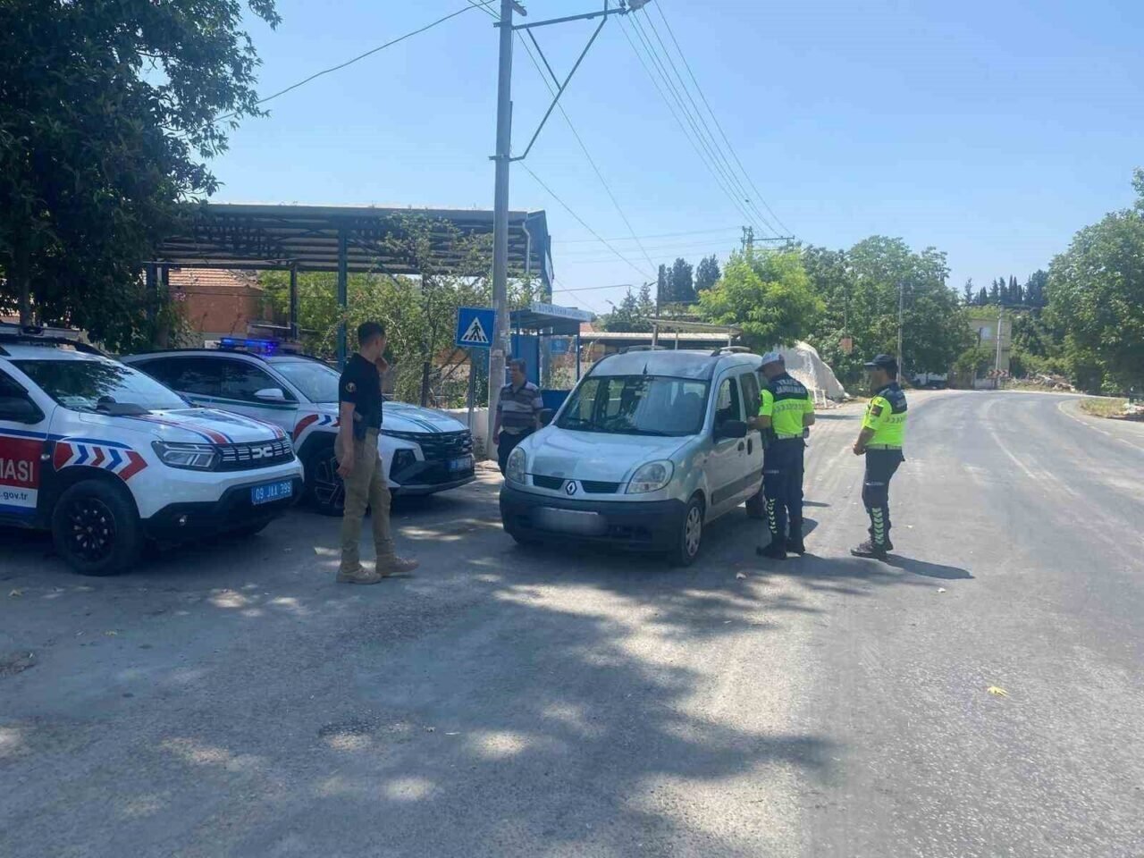 Jandarmadan havadan trafik denetimi