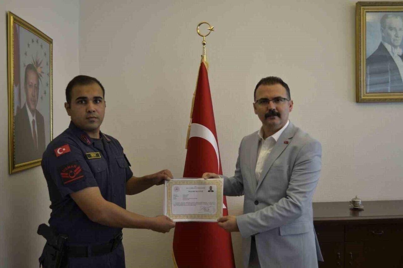Kaymakam Ateş’ten jandarma personeline hizmet teşekkürü
