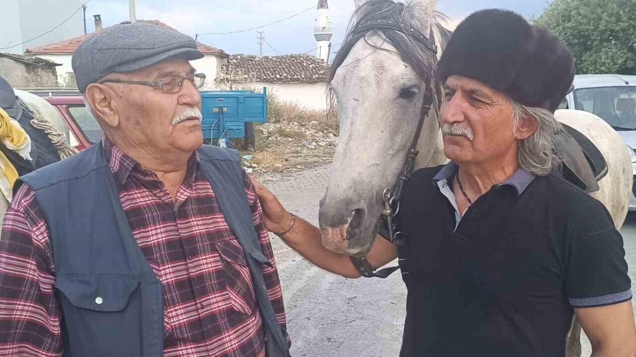 Kaymakamın atı köylünün gönlünü şaha kaldırdı