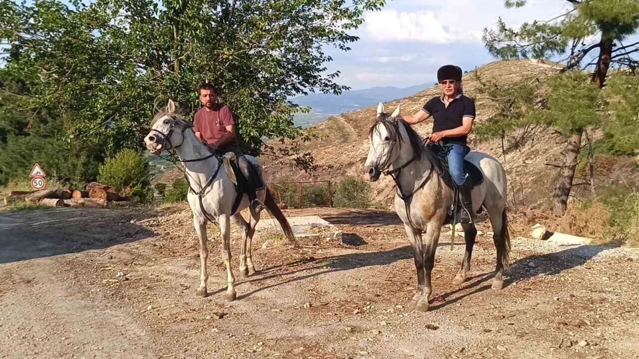 Kaymakamın atı köylünün gönlünü şaha kaldırdı