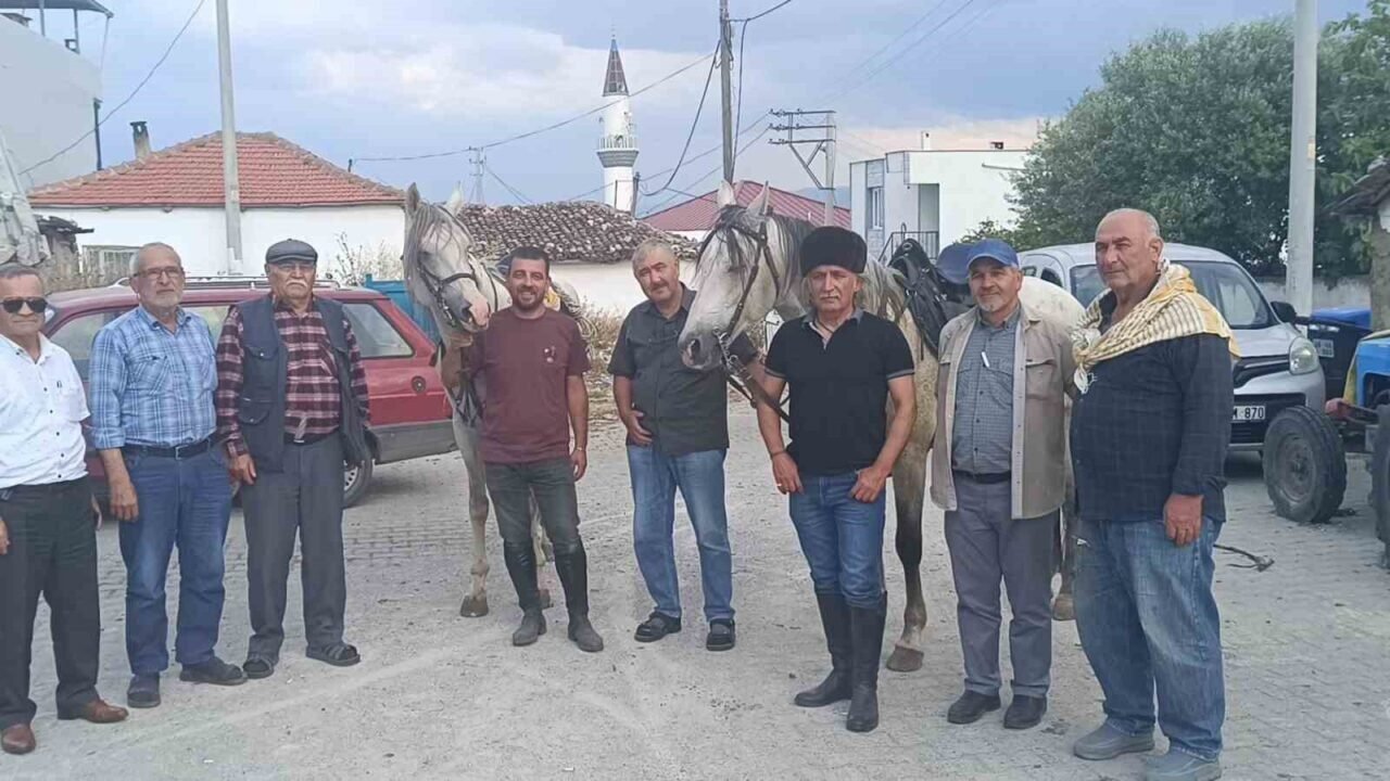 Kaymakamın atı köylünün gönlünü şaha kaldırdı