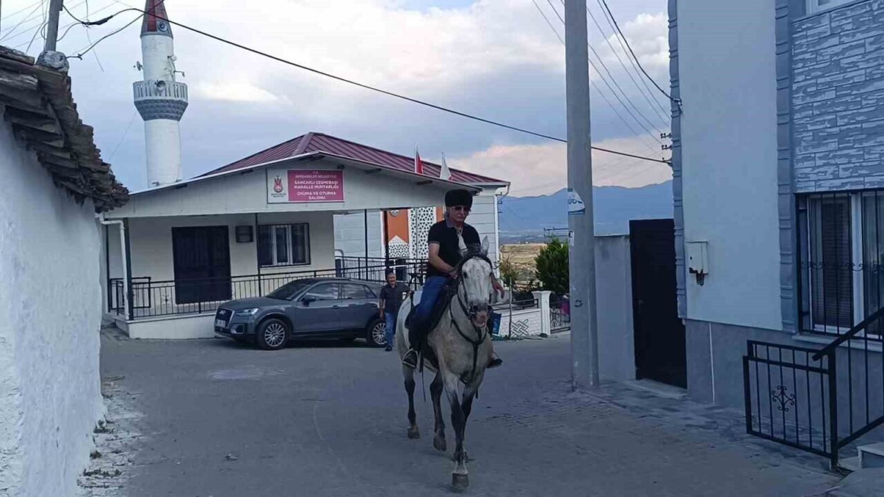 Kaymakamın atı köylünün gönlünü şaha kaldırdı