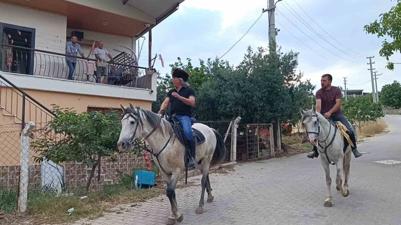 Kaymakamın atı köylünün gönlünü şaha kaldırdı