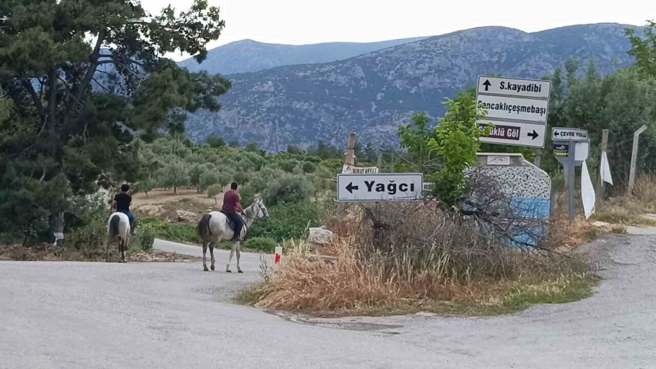 Kaymakamın atı köylünün gönlünü şaha kaldırdı