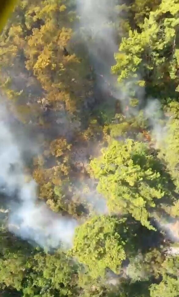 Kemer’de orman yangını